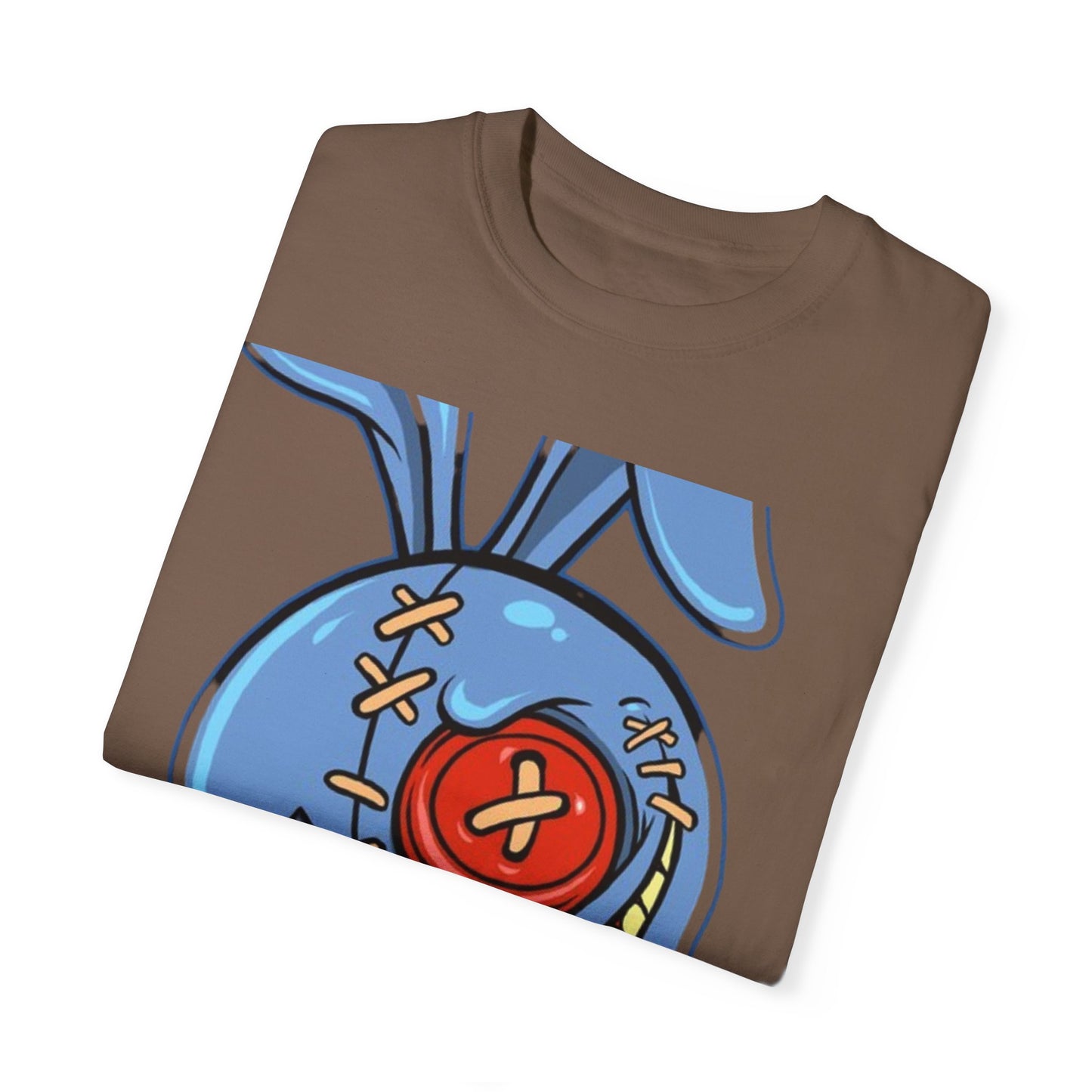 Whimsical Cartoon Bunny Unisex Garment-Dyed T-Shirt