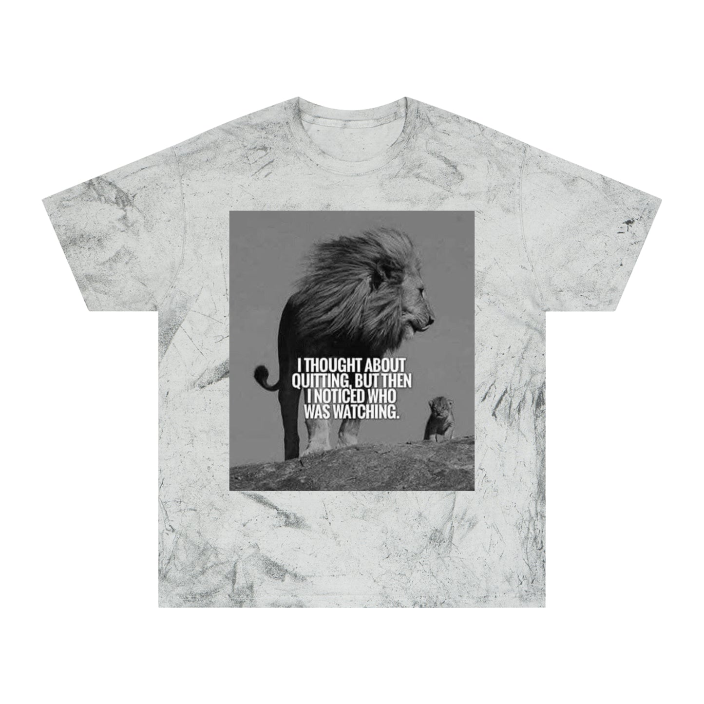 Inspirational Lion Graphic Unisex Color Blast T-Shirt
