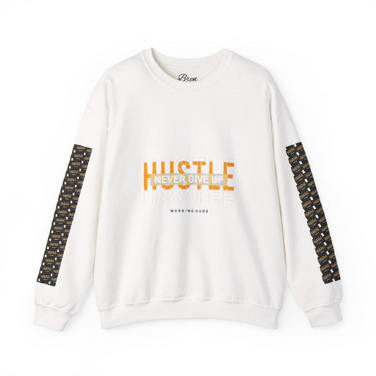 Hustle Crewneck Sweatshirt - Unisex Heavy Blend™ - Motivational Design