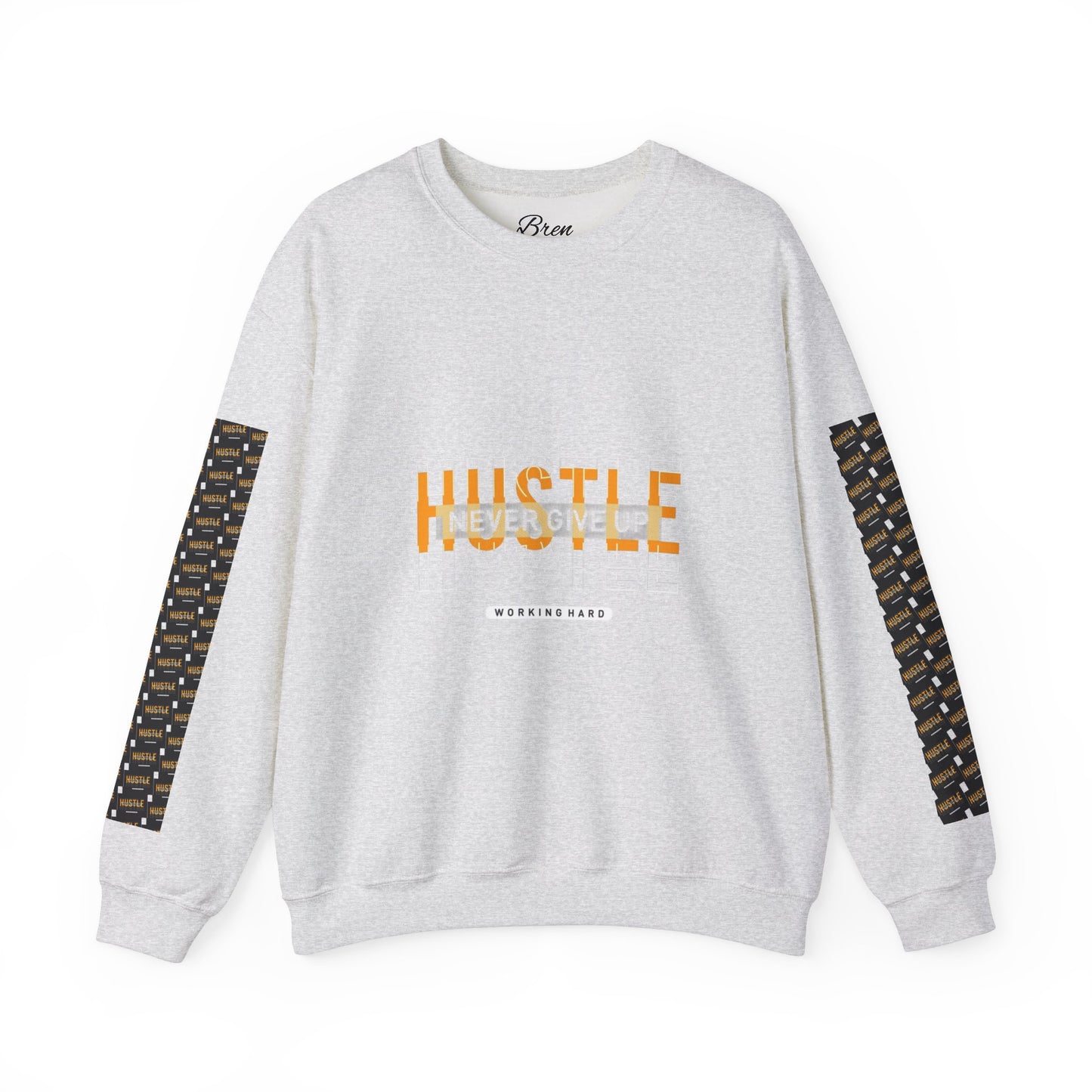 Hustle Crewneck Sweatshirt - Unisex Heavy Blend™ - Motivational Design