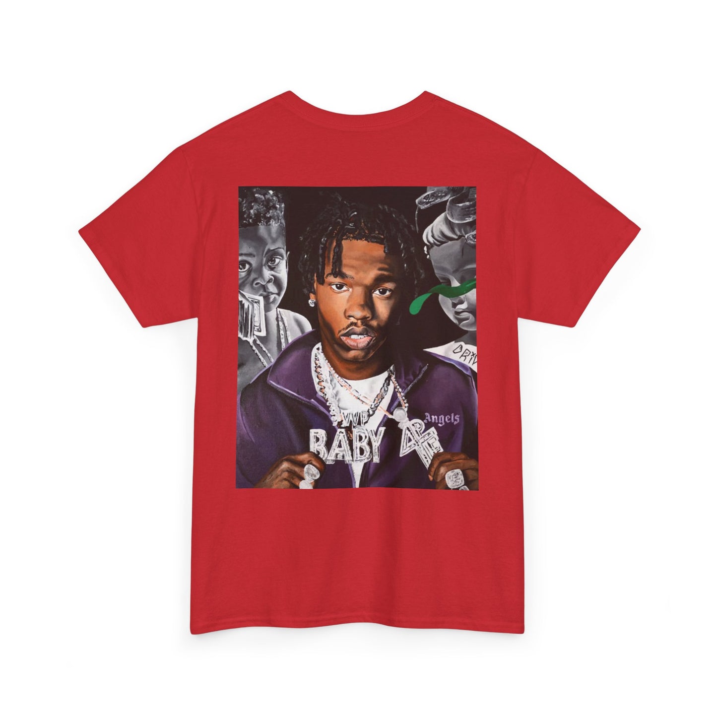 Unisex Heavy Cotton Tee - Cool Streetwear Graphic Tee featuring Lil Baby