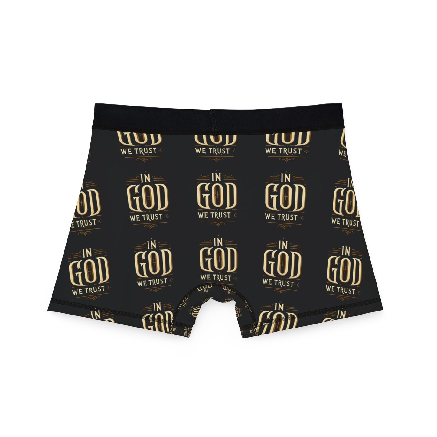 Stylish Men's Boxers with 'GOD' Design - Comfortable & Trendy Underwear