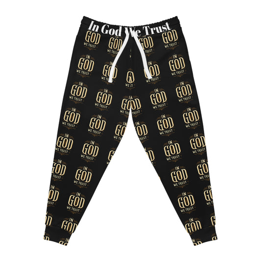 In God We Trust Athletic Joggers - Faith-Inspired Activewear for Comfort and Style