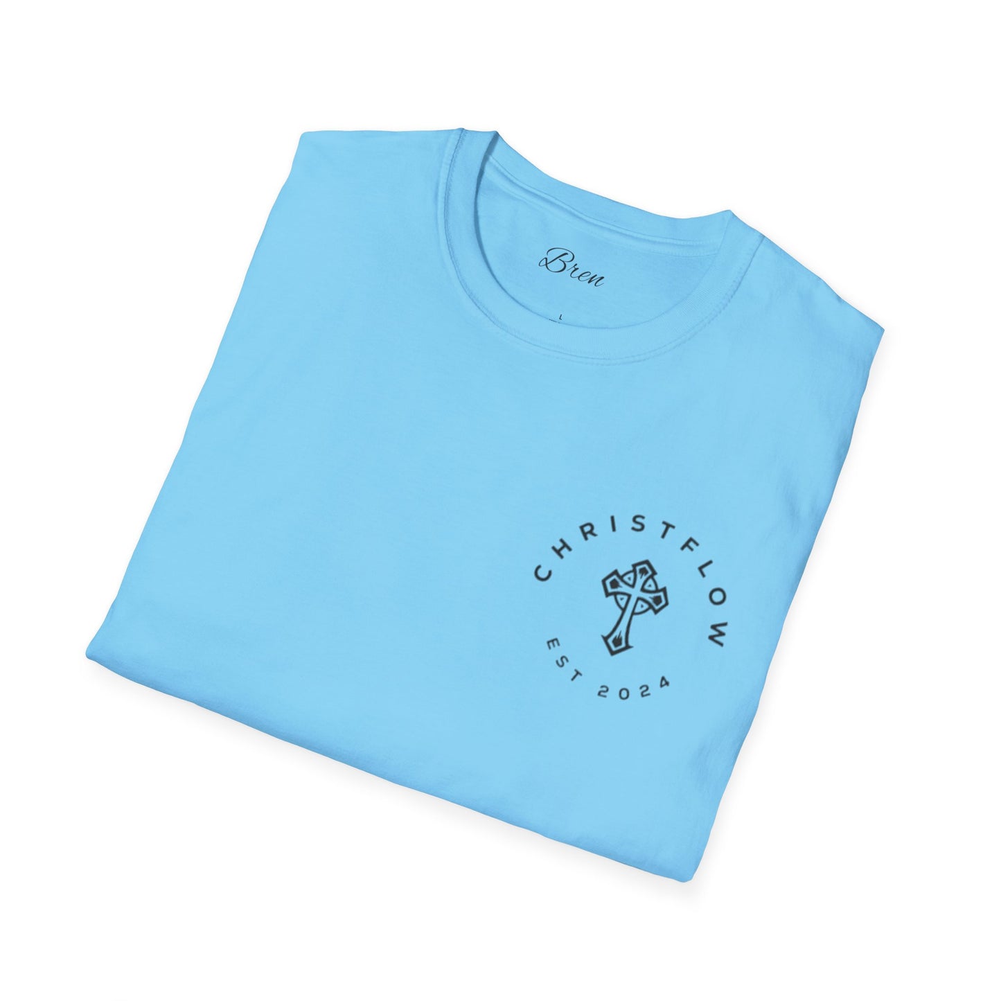 Unisex Softstyle T-Shirt with Cross Design - Faith-Inspired Apparel