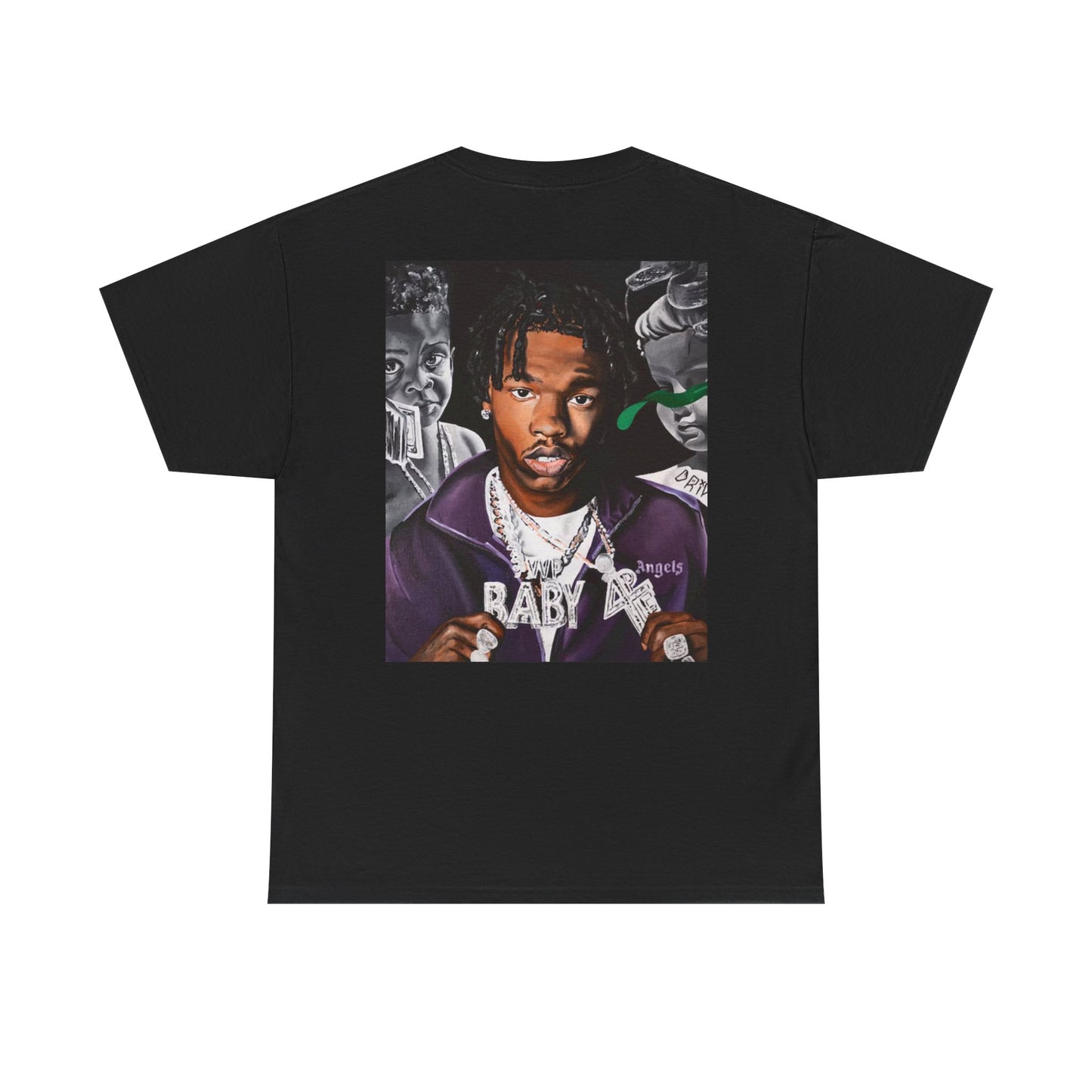 Unisex Heavy Cotton Tee - Cool Streetwear Graphic Tee featuring Lil Baby