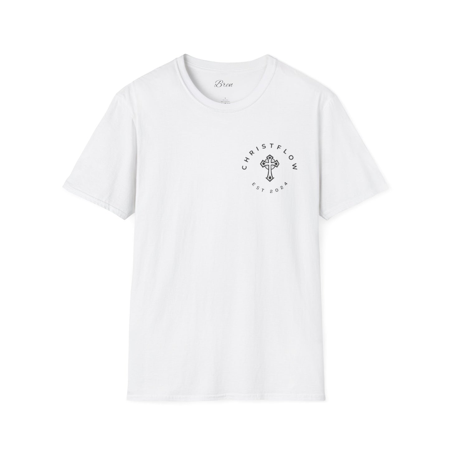 Unisex Softstyle T-Shirt with Cross Design - Faith-Inspired Apparel