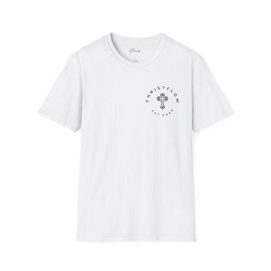 Unisex Softstyle T-Shirt with Cross Design - Faith-Inspired Apparel