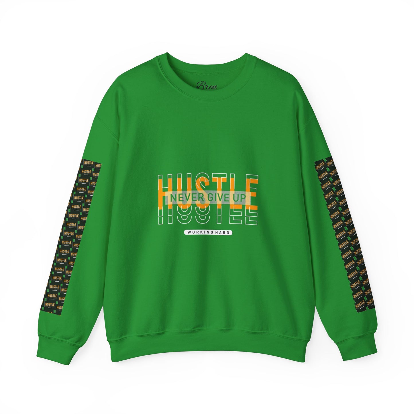 Hustle Crewneck Sweatshirt - Unisex Heavy Blend™ - Motivational Design