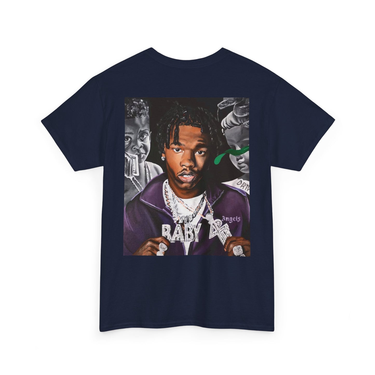 Unisex Heavy Cotton Tee - Cool Streetwear Graphic Tee featuring Lil Baby