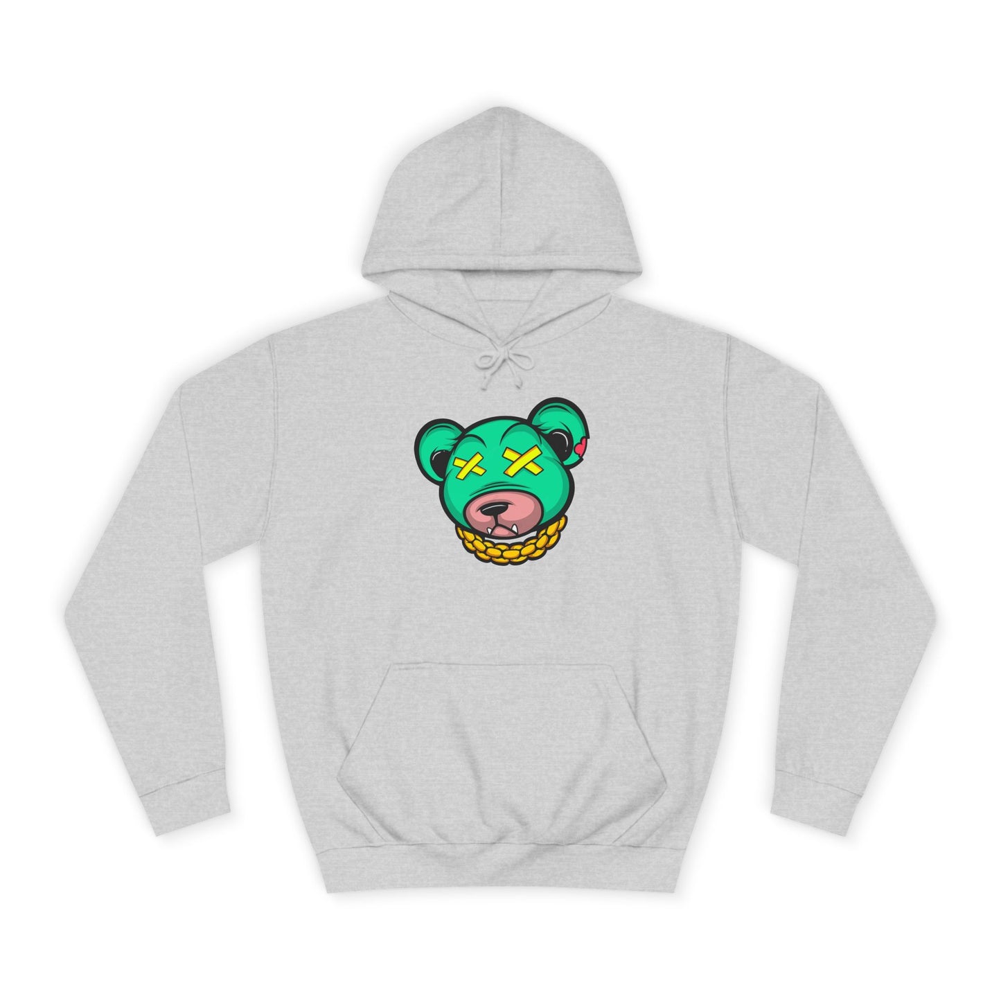 Cool Cartoon Bear Unisex College Hoodie