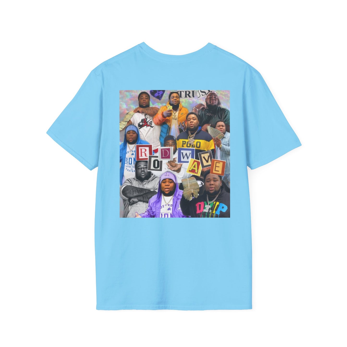 Unisex Softstyle T-Shirt with Ridwave Graphic - Casual Streetwear for Music Lovers