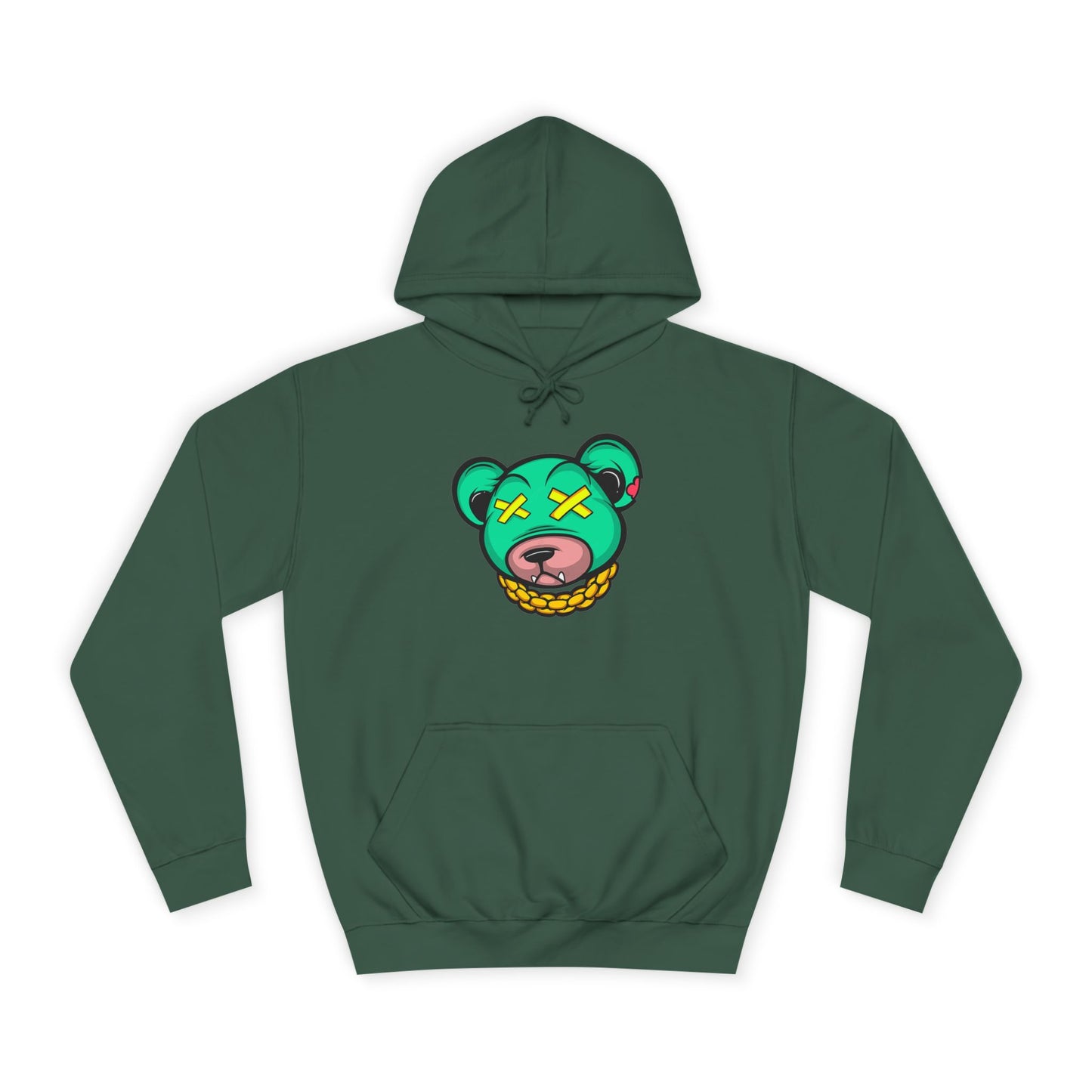 Cool Cartoon Bear Unisex College Hoodie