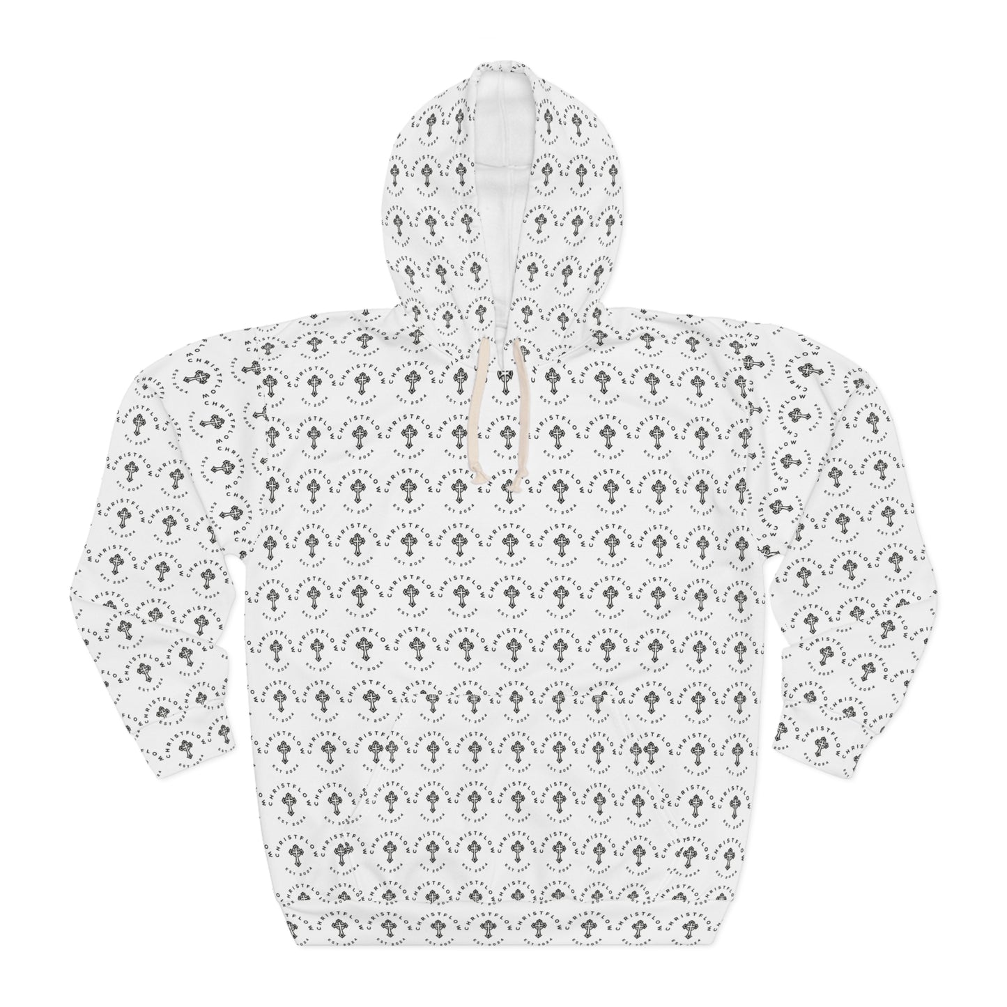 Cozy Patterned Unisex Pullover Hoodie - Modern Winter Style