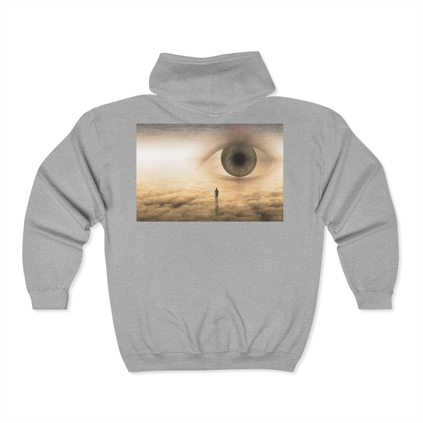 Inspirational Unisex Full Zip Hoodie - 'Fear Not Tomorrow' Design