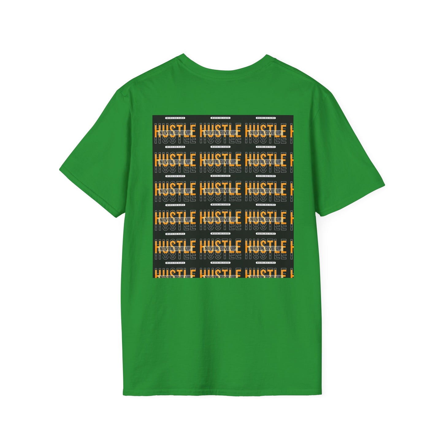 Motivational Hustle T-Shirt - Never Give Up, Unisex Softstyle Tee