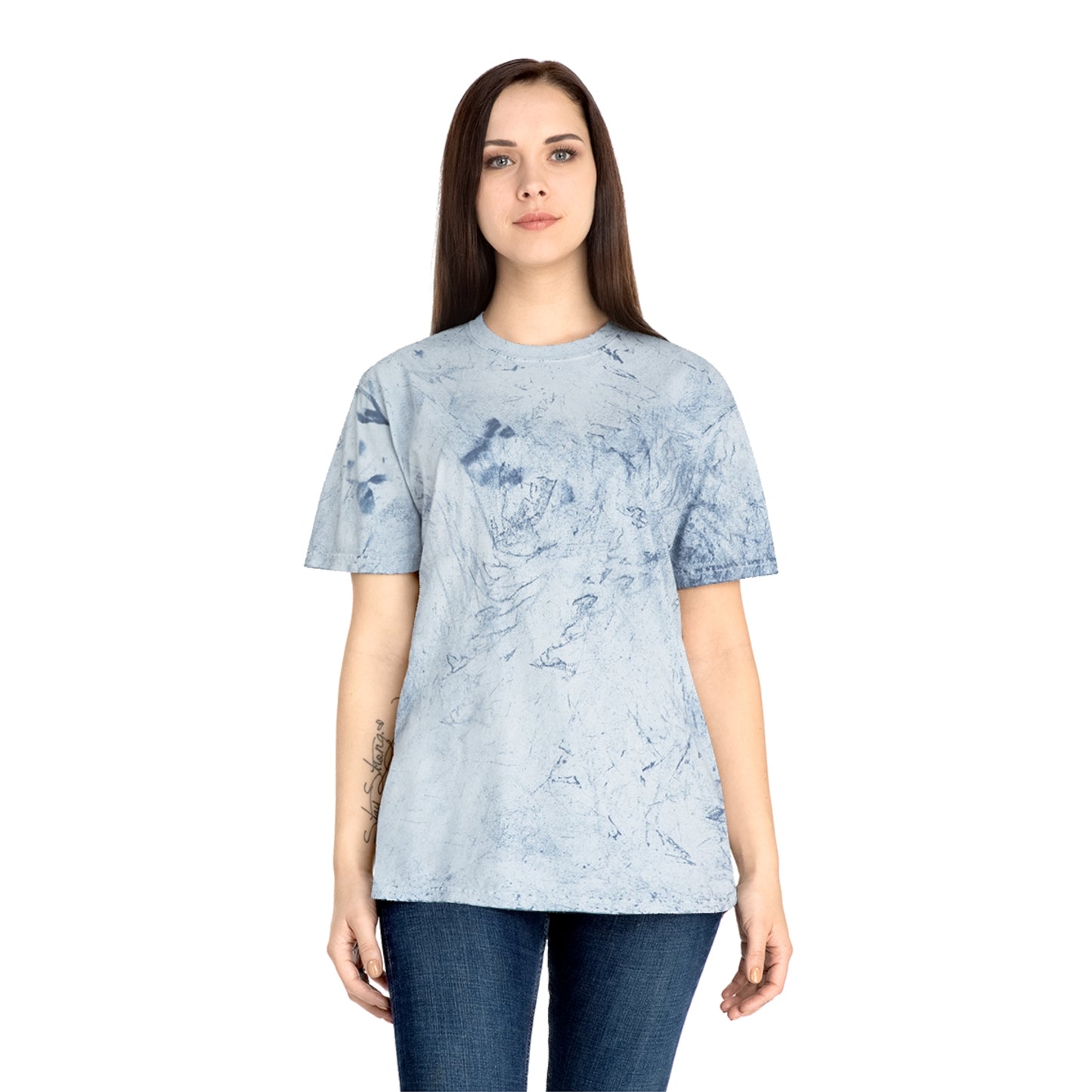 Unisex Color Blast Motivational T-Shirt - "Never Give Up" Design