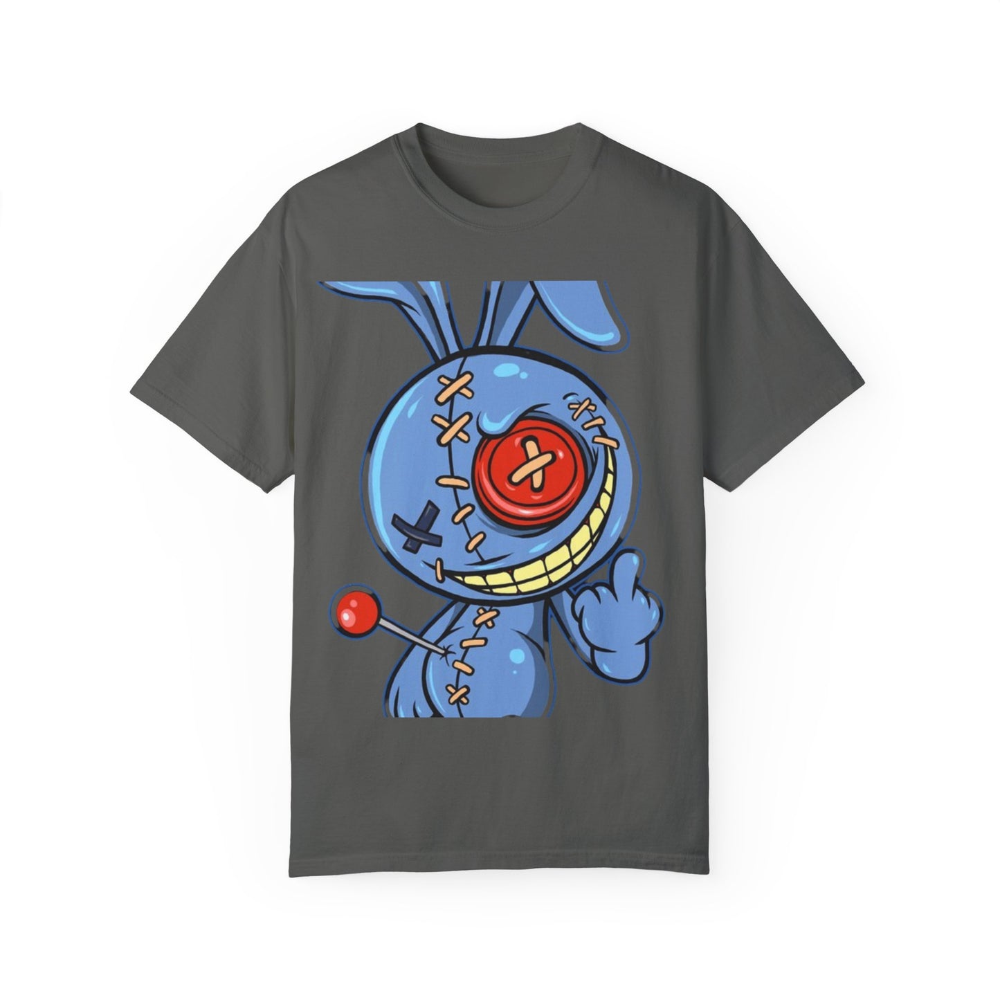 Whimsical Cartoon Bunny Unisex Garment-Dyed T-Shirt