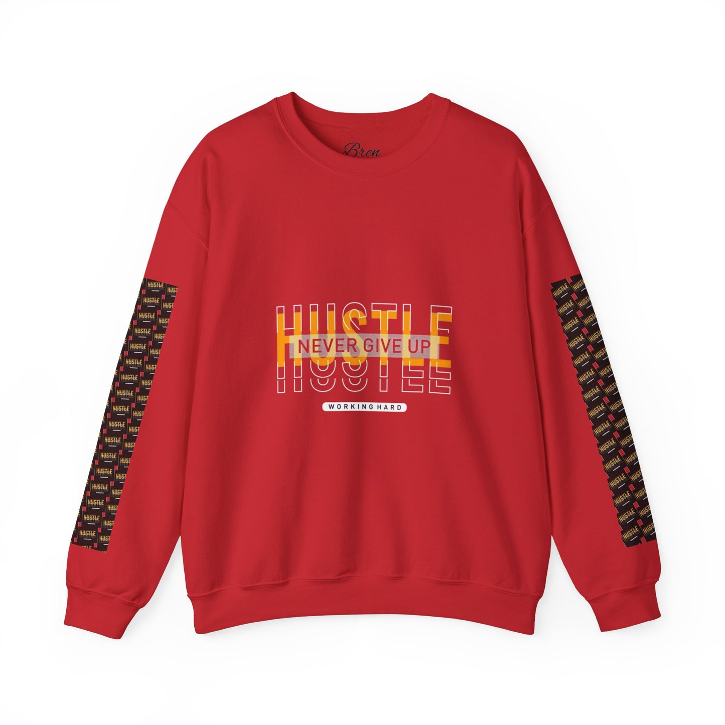 Hustle Crewneck Sweatshirt - Unisex Heavy Blend™ - Motivational Design