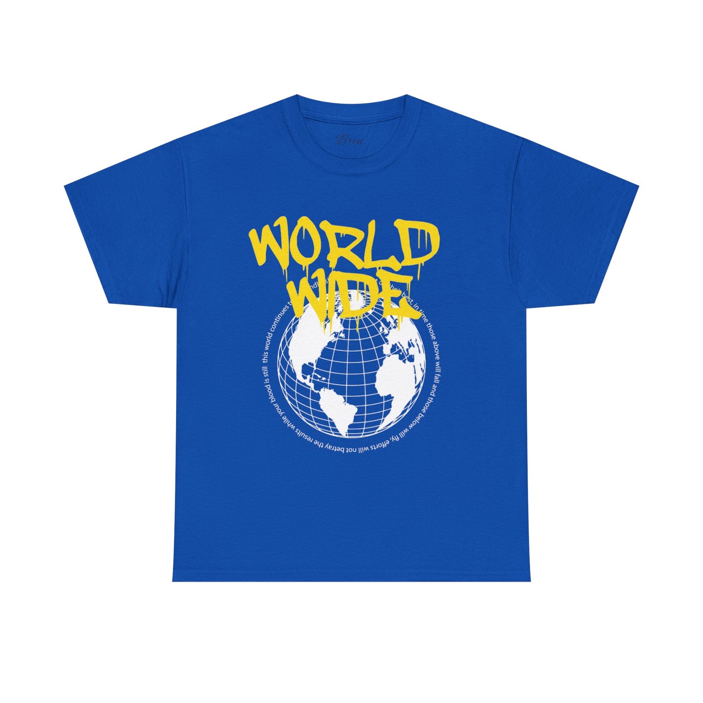 Unisex Heavy Cotton Tee - Worldwide Graphic Tee for Travel Enthusiasts