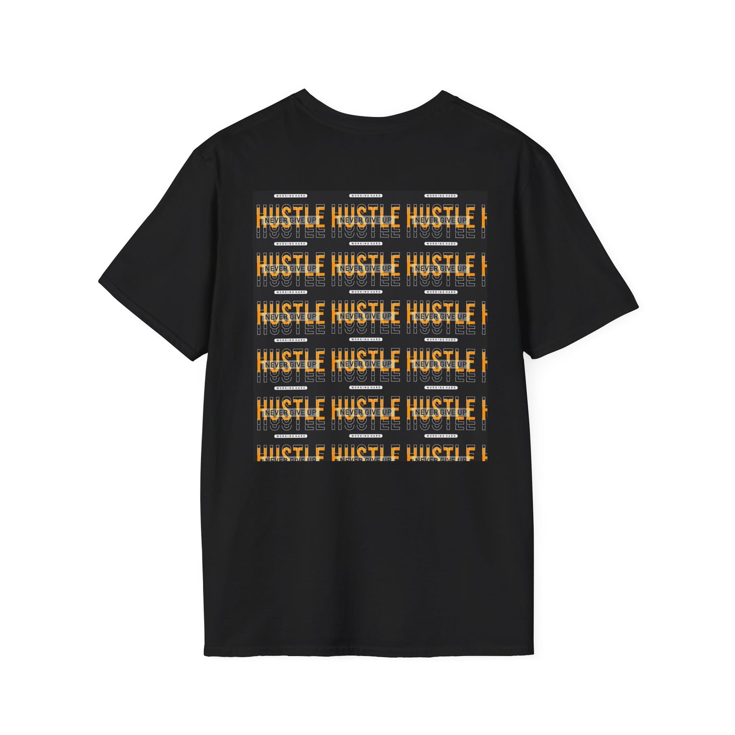 Motivational Hustle T-Shirt - Never Give Up, Unisex Softstyle Tee