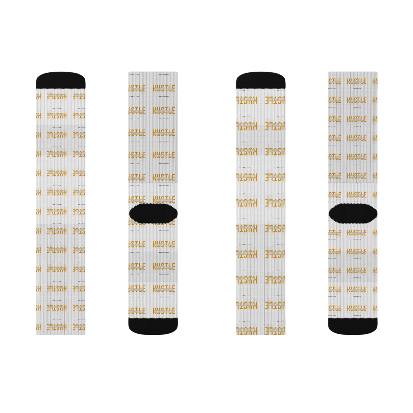 Hustle Sublimation Socks - Motivational Athletic Socks for Inspired Performers