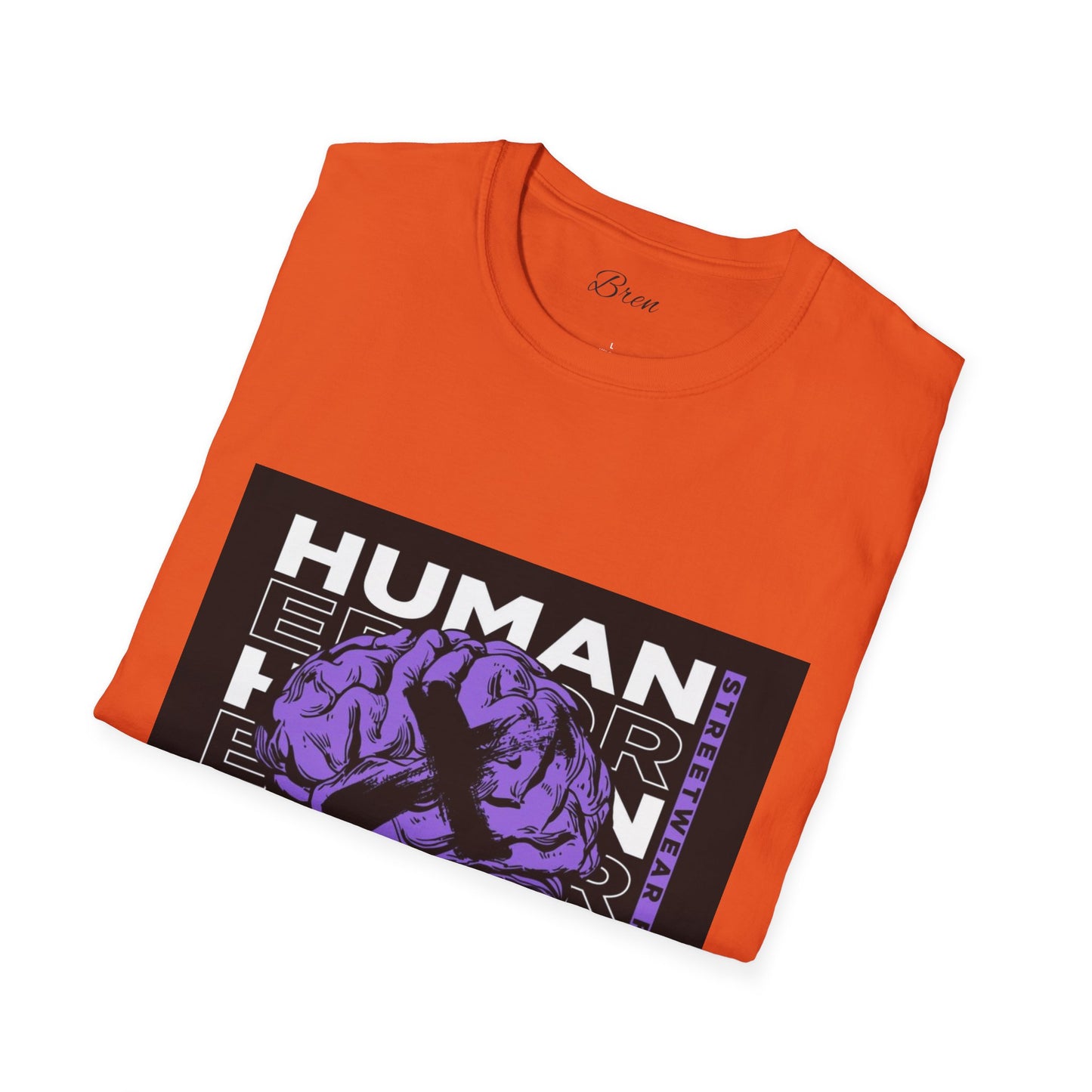 Unisex Human Error Graphic T-Shirt - Purple Design