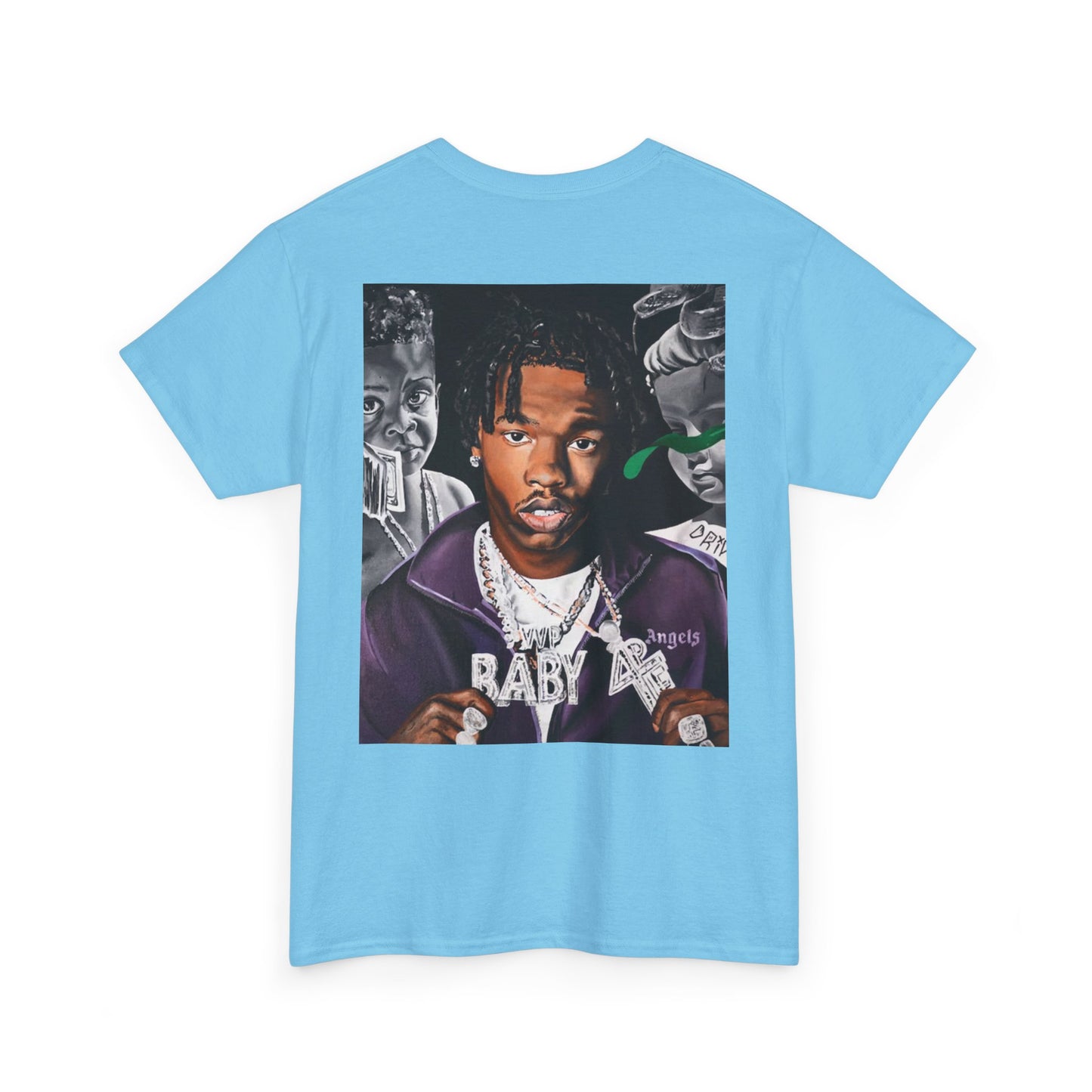 Unisex Heavy Cotton Tee - Cool Streetwear Graphic Tee featuring Lil Baby