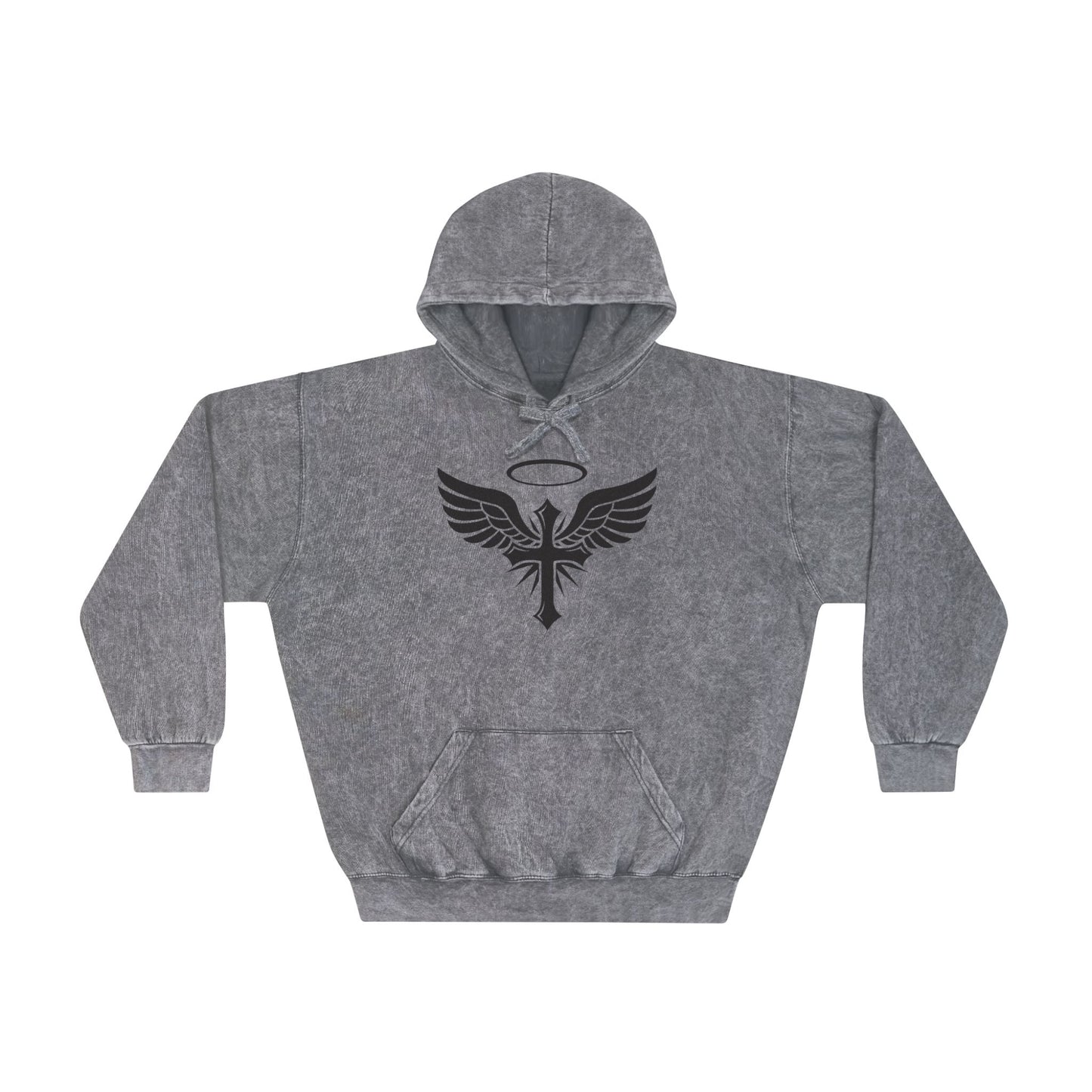 Unisex Mineral Wash Hoodie - Faith-Inspired Spiritual Wear