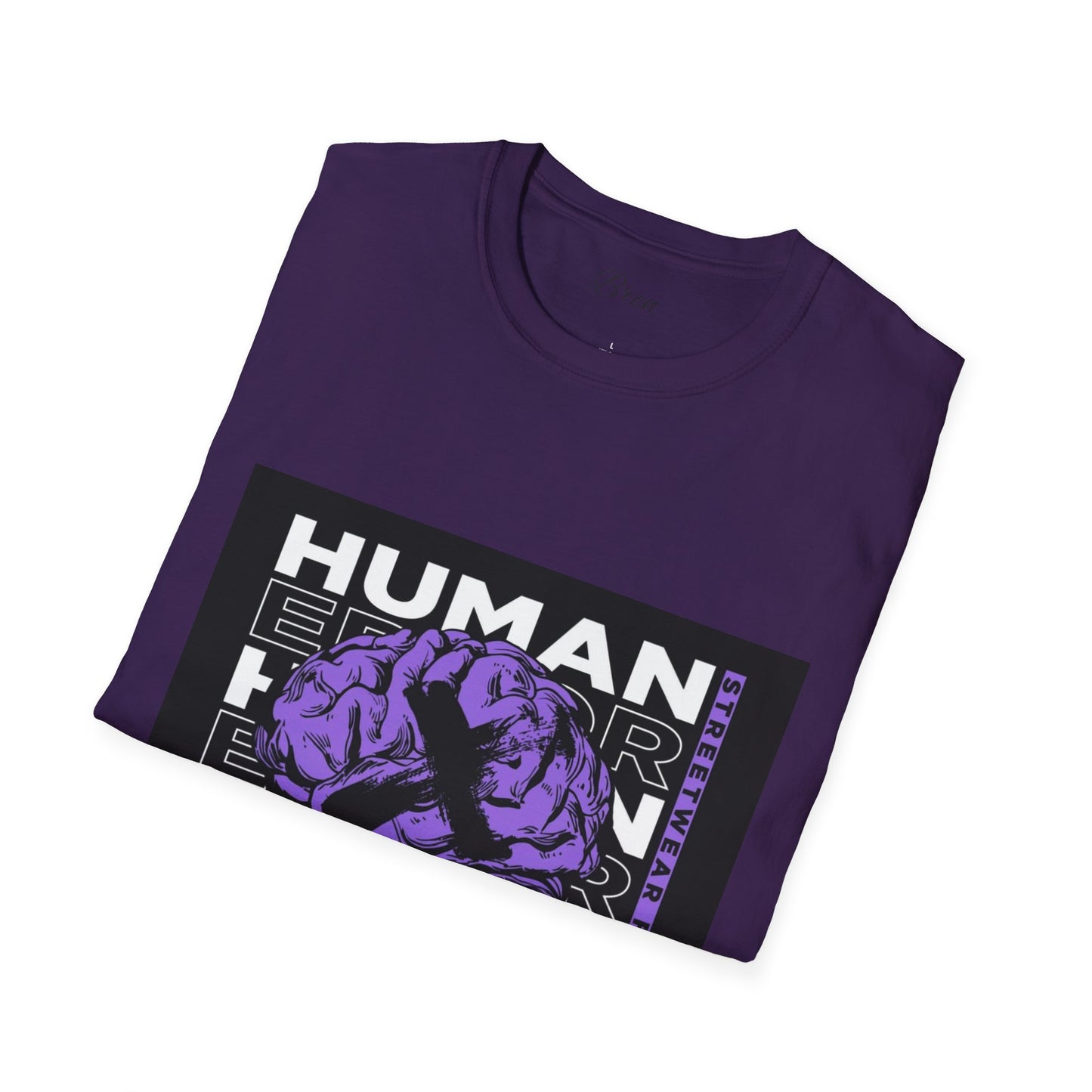 Unisex Human Error Graphic T-Shirt - Purple Design