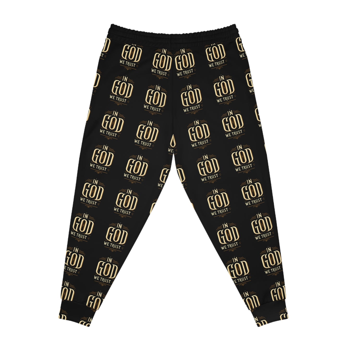 In God We Trust Athletic Joggers - Faith-Inspired Activewear for Comfort and Style
