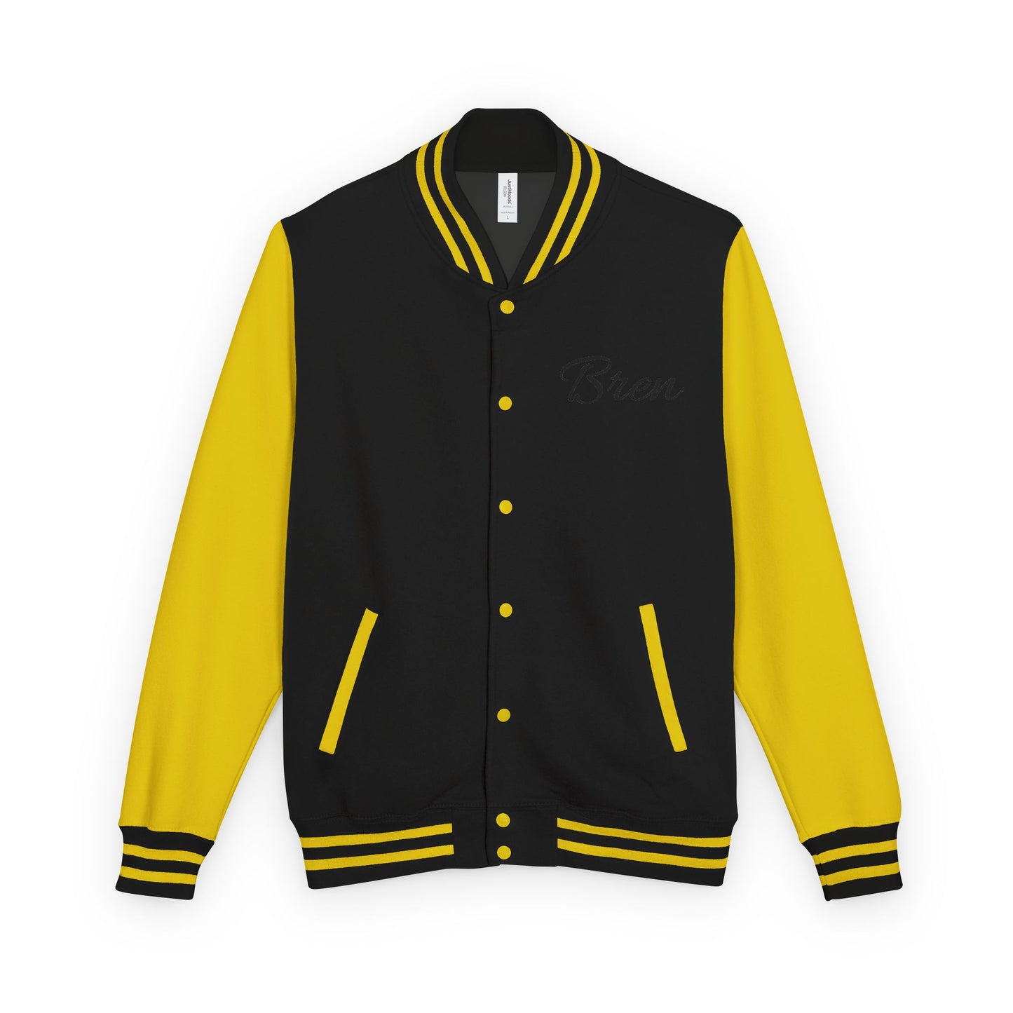 Unisex Heavyweight Letterman Jacket - Stay Strong, Never Give Up