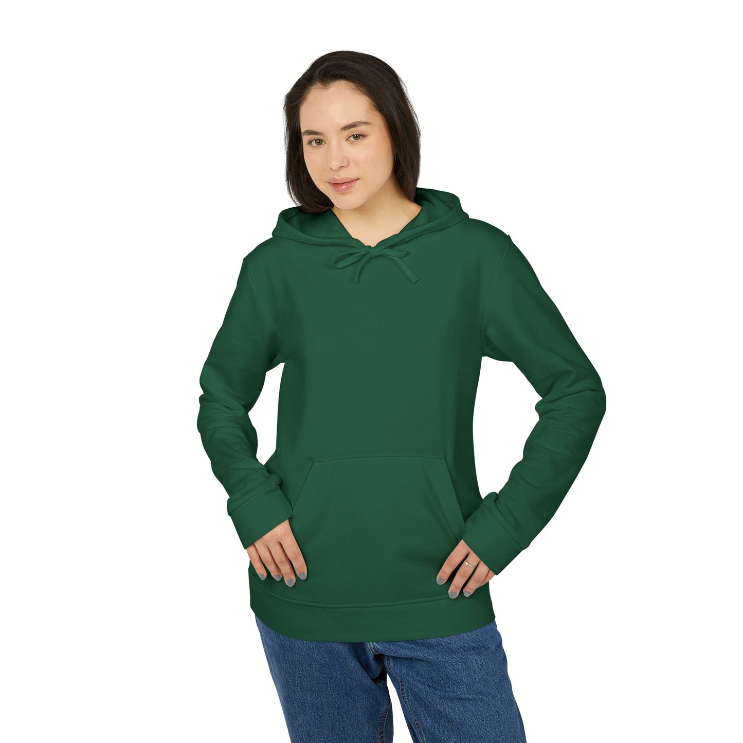 Unisex Fleece Hoodie with Positive Vibes Design