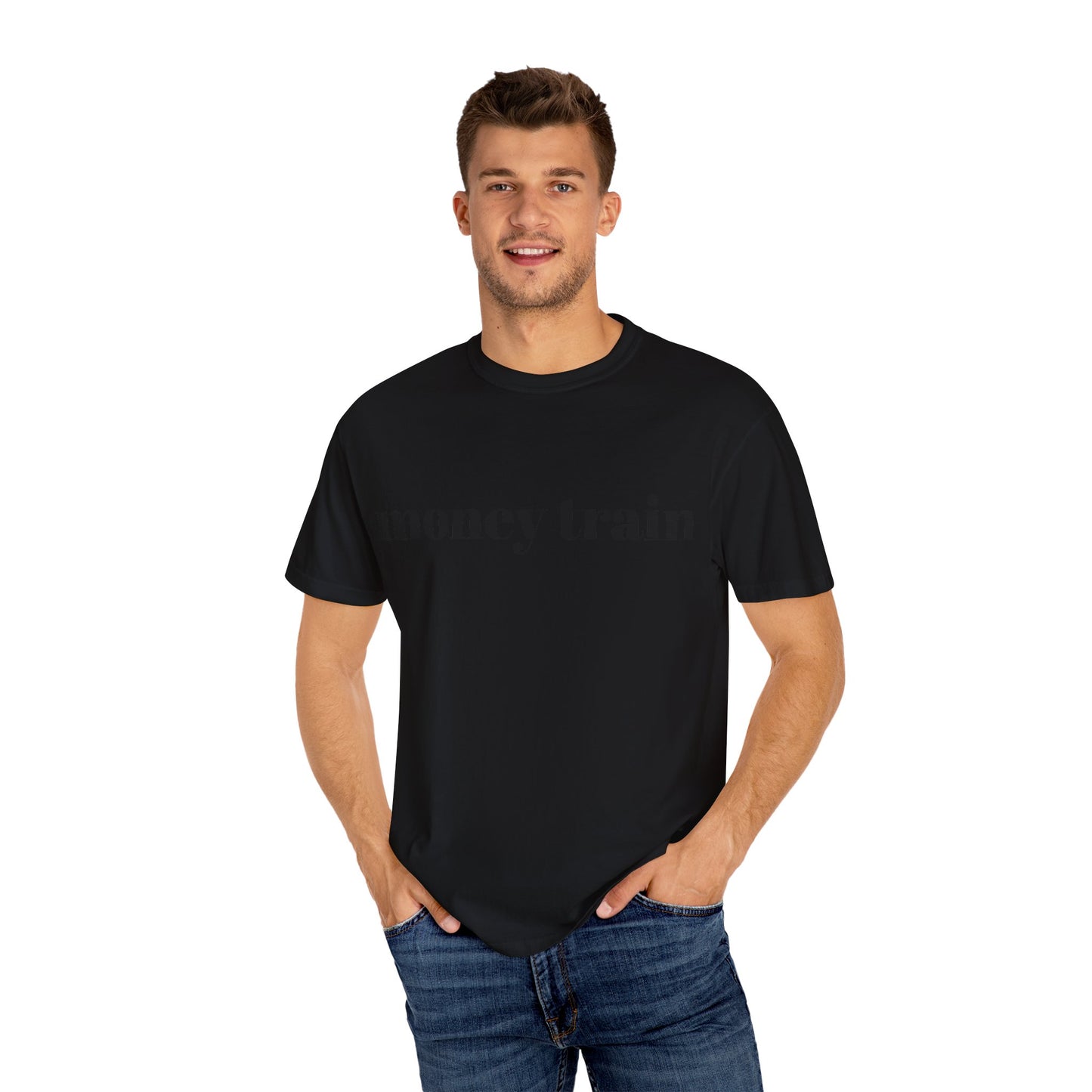 Money Train Unisex Garment-Dyed T-Shirt - Trendy Casual Wear for Money Enthusiasts