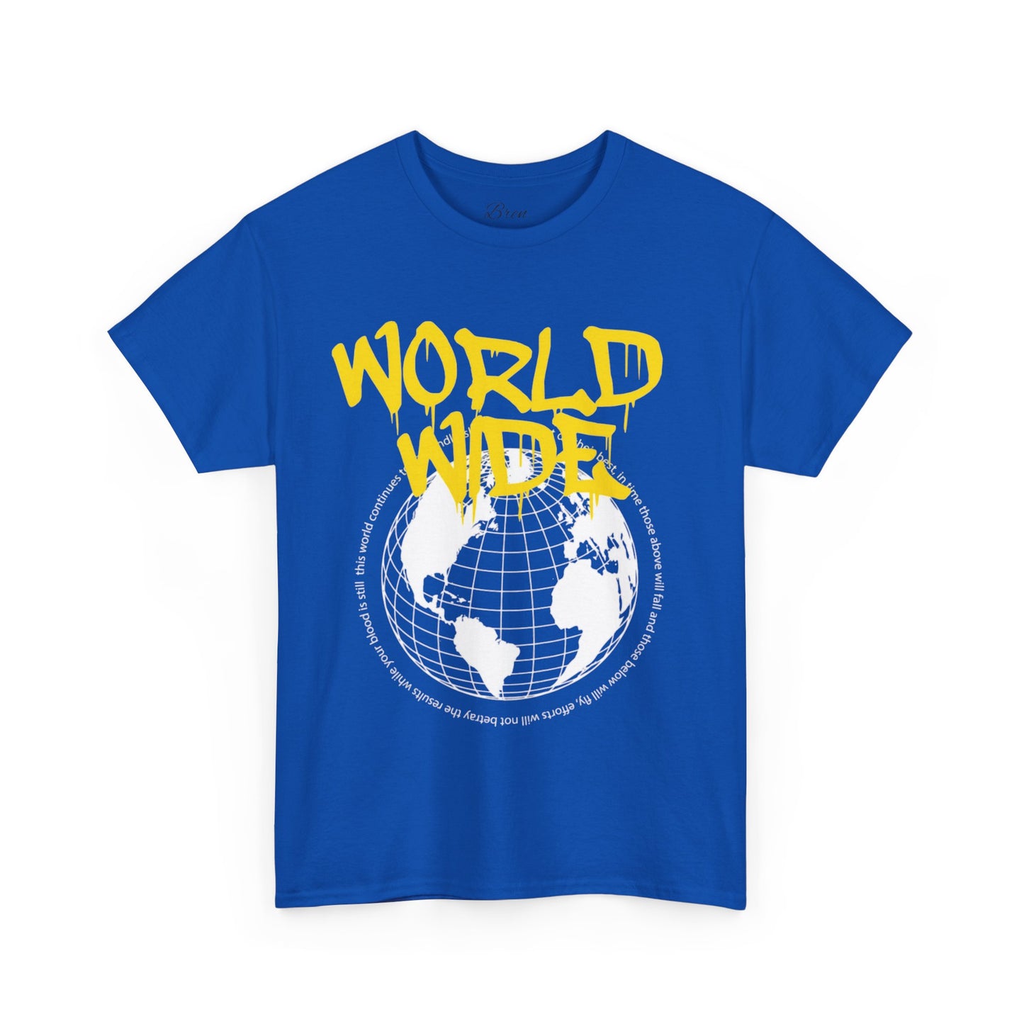 Unisex Heavy Cotton Tee - Worldwide Graphic Tee for Travel Enthusiasts