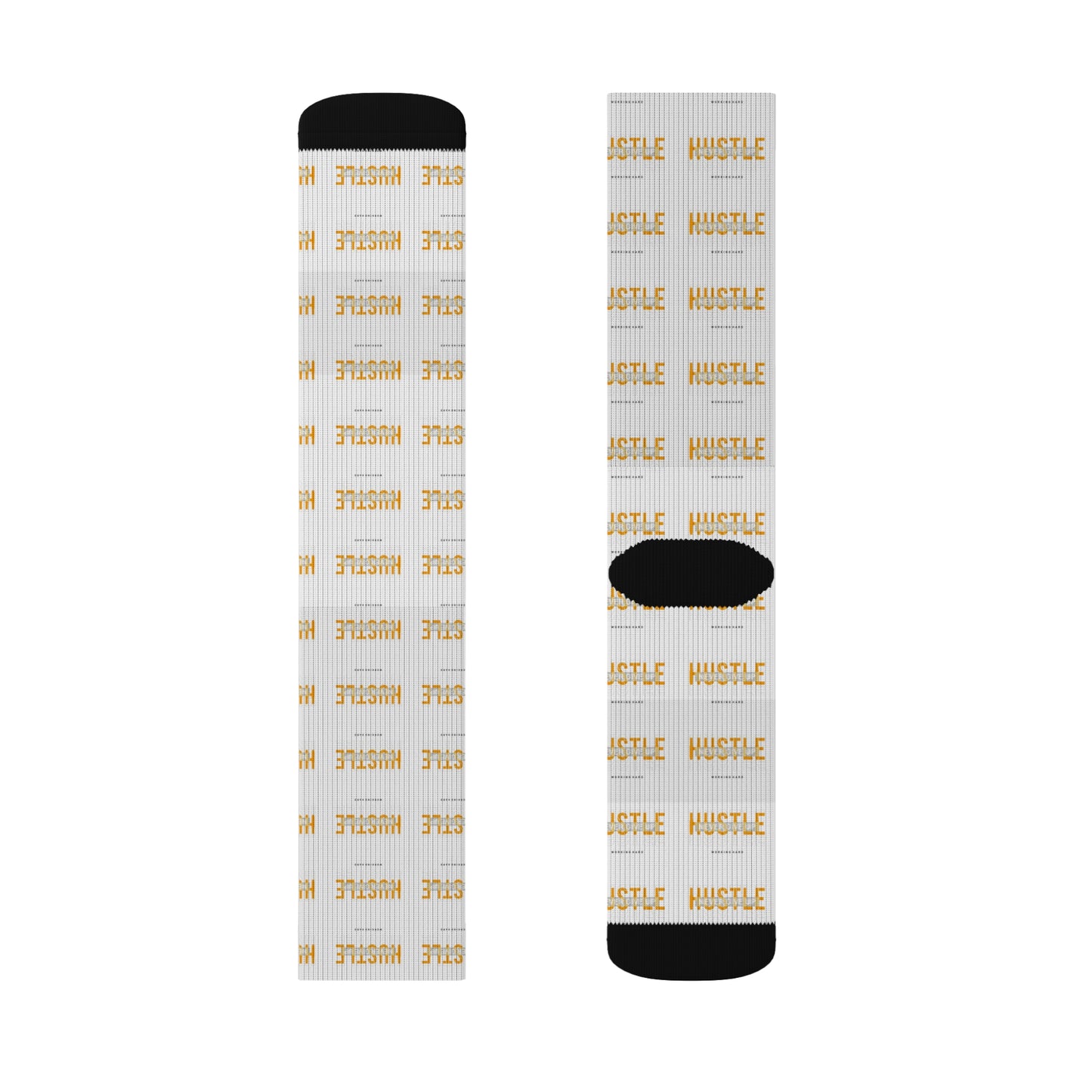 Hustle Sublimation Socks - Motivational Athletic Socks for Inspired Performers