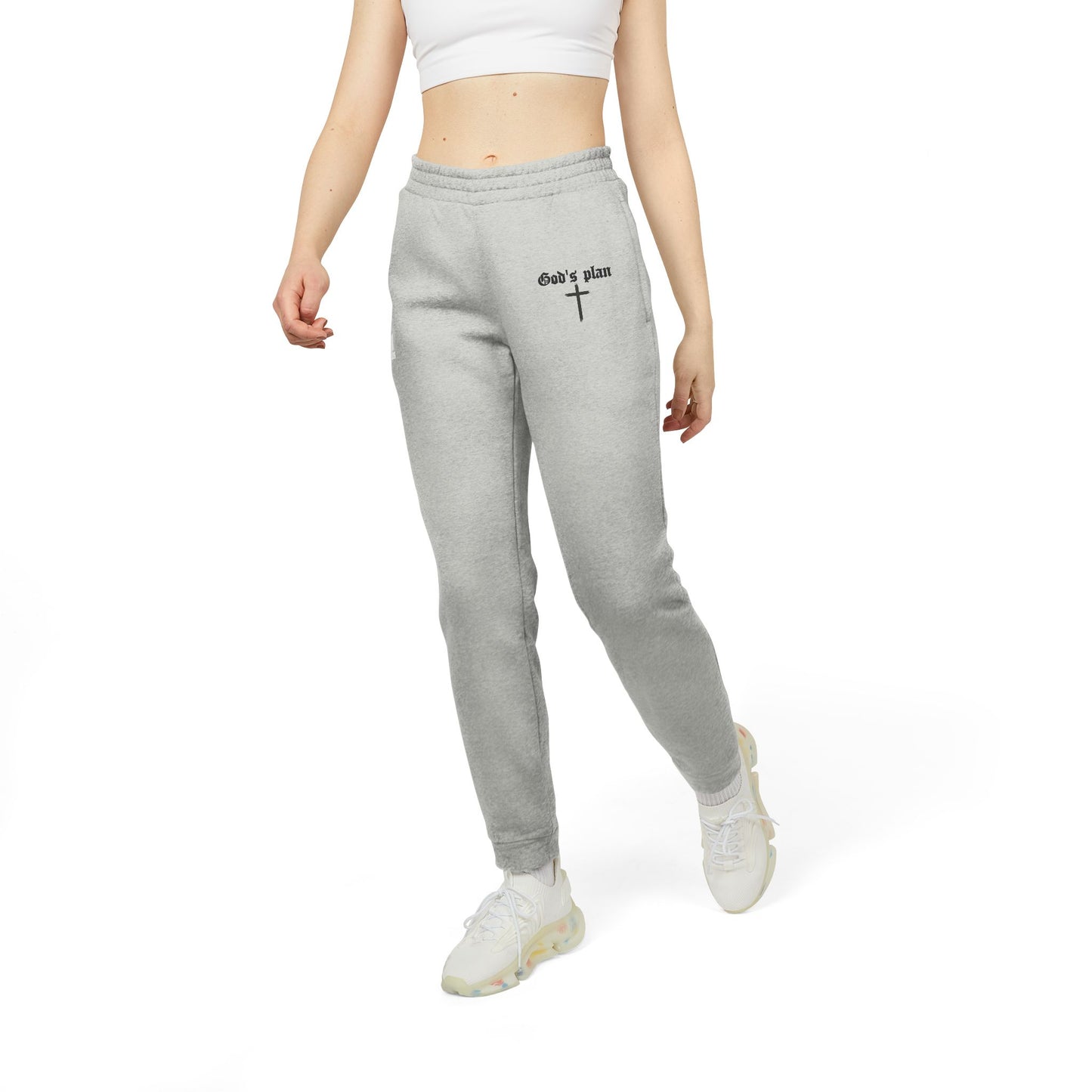 Adidas Unisex Fleece Joggers - God's Plan Sportswear