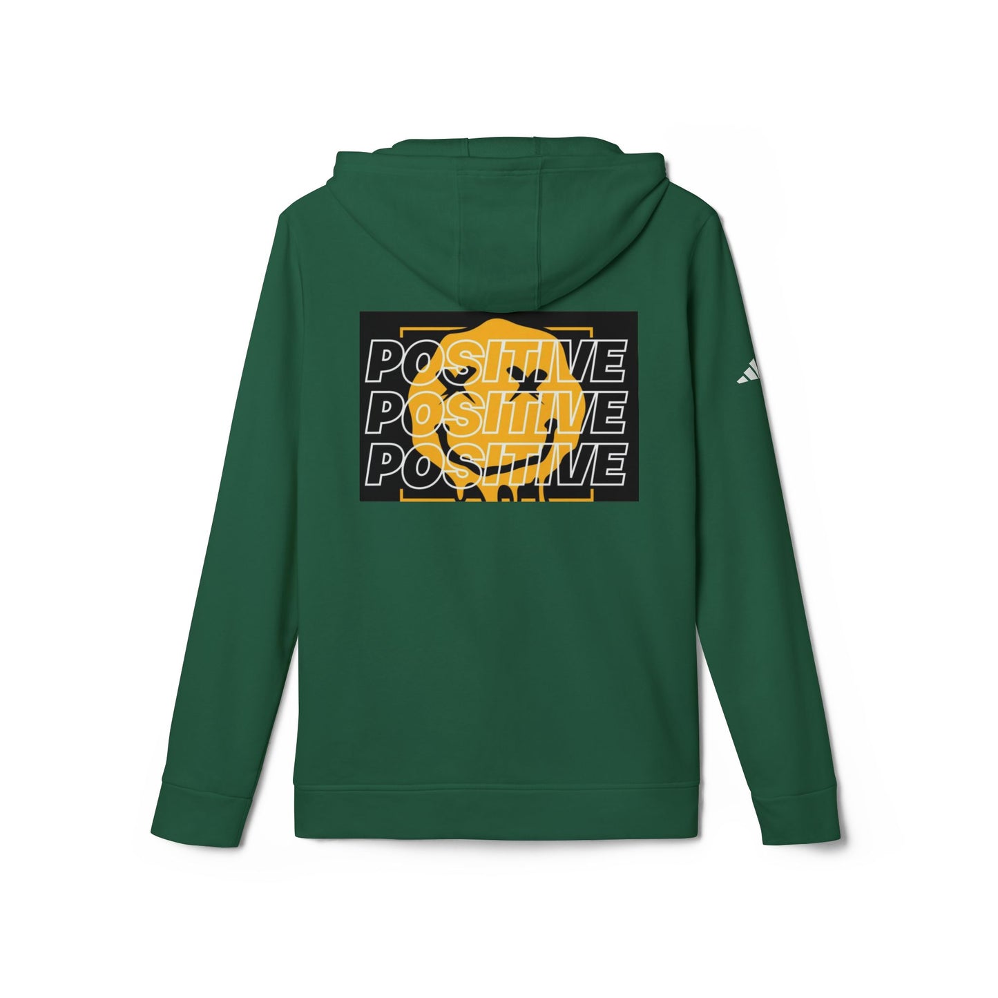 Unisex Fleece Hoodie with Positive Vibes Design