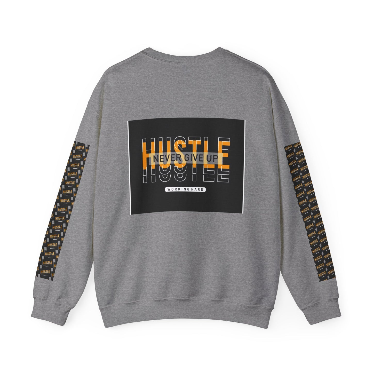 Hustle Crewneck Sweatshirt - Unisex Heavy Blend™ - Motivational Design