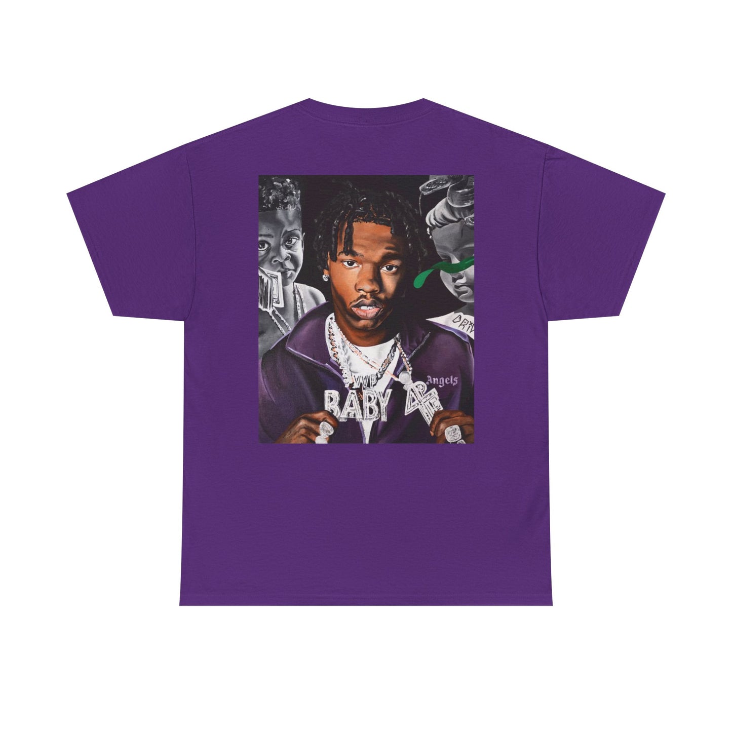 Unisex Heavy Cotton Tee - Cool Streetwear Graphic Tee featuring Lil Baby