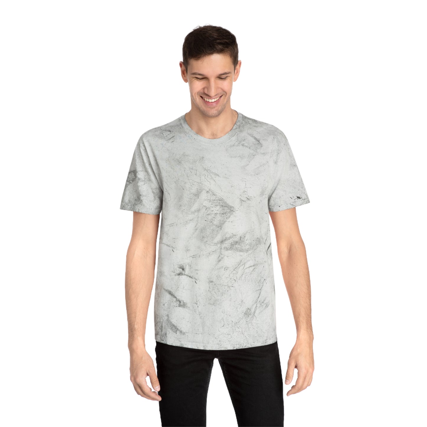 Unisex Color Blast Motivational T-Shirt - "Never Give Up" Design