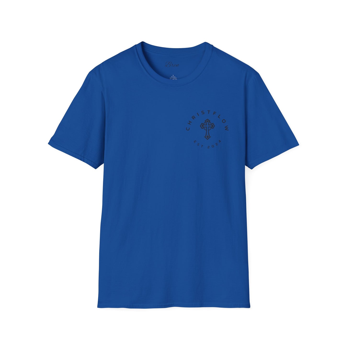 Unisex Softstyle T-Shirt with Cross Design - Faith-Inspired Apparel