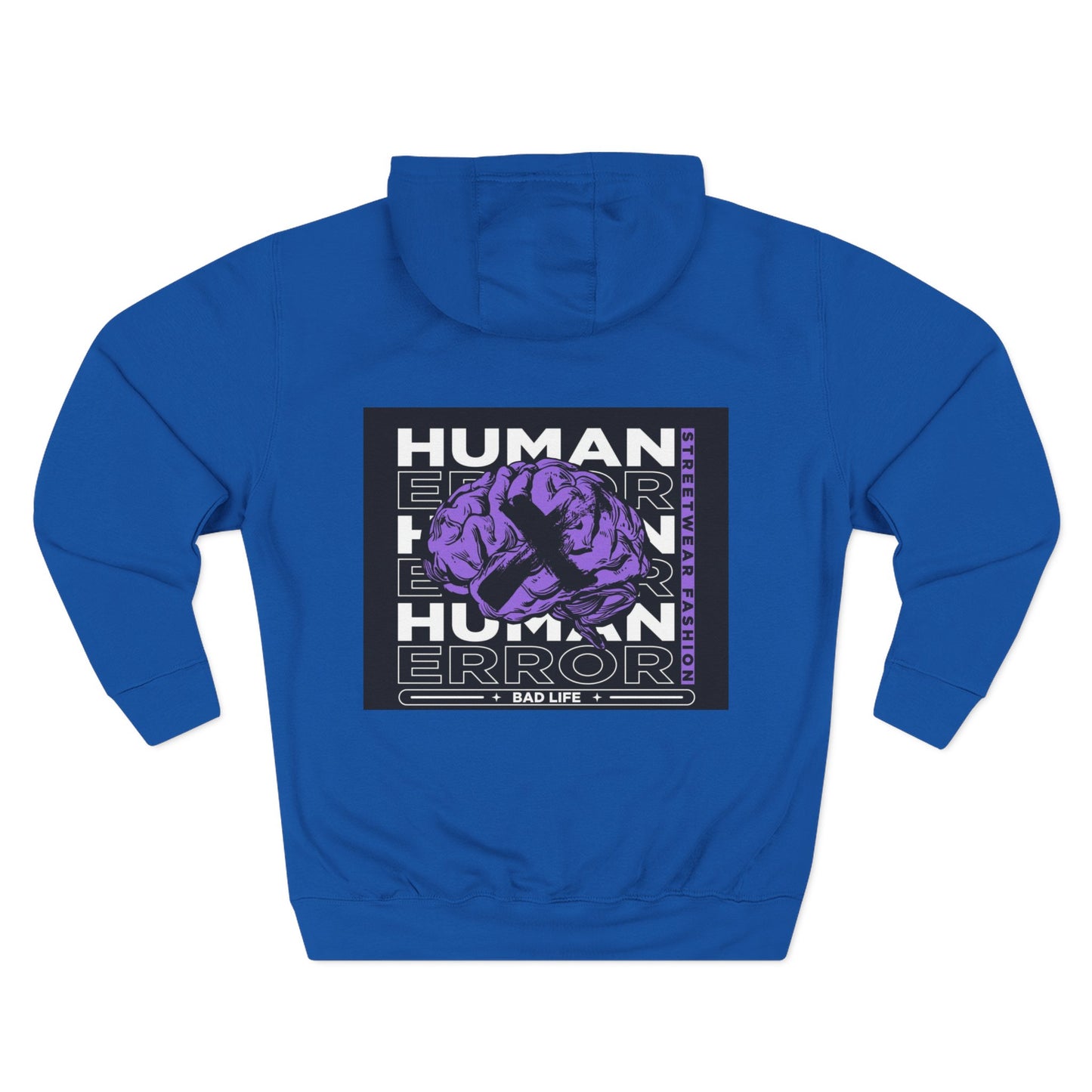 Human Error Graphic Fleece Hoodie - Cozy Streetwear for Everyday Comfort