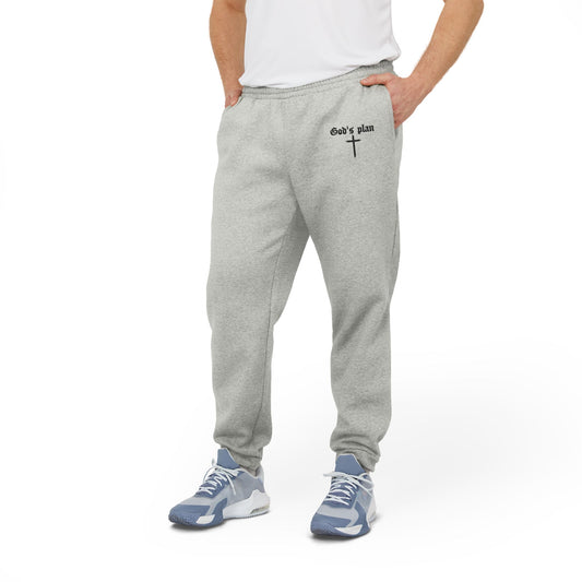 Adidas Unisex Fleece Joggers - God's Plan Sportswear