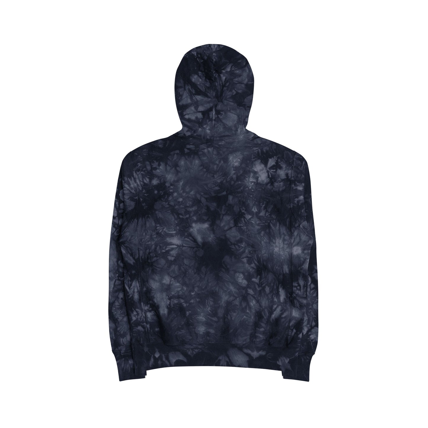 Unisex Champion Tie-Dye Hoodie with Embroidered Design - Cozy and Trendy Fashion