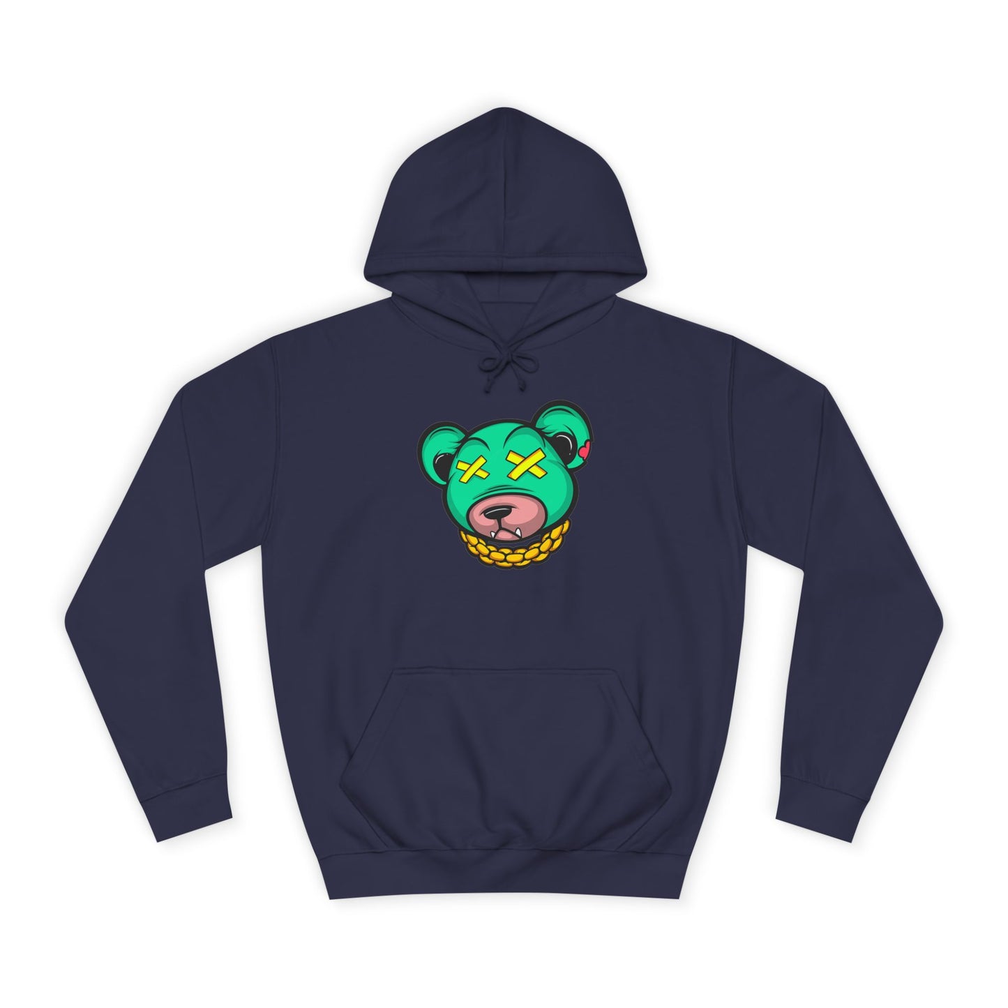 Cool Cartoon Bear Unisex College Hoodie