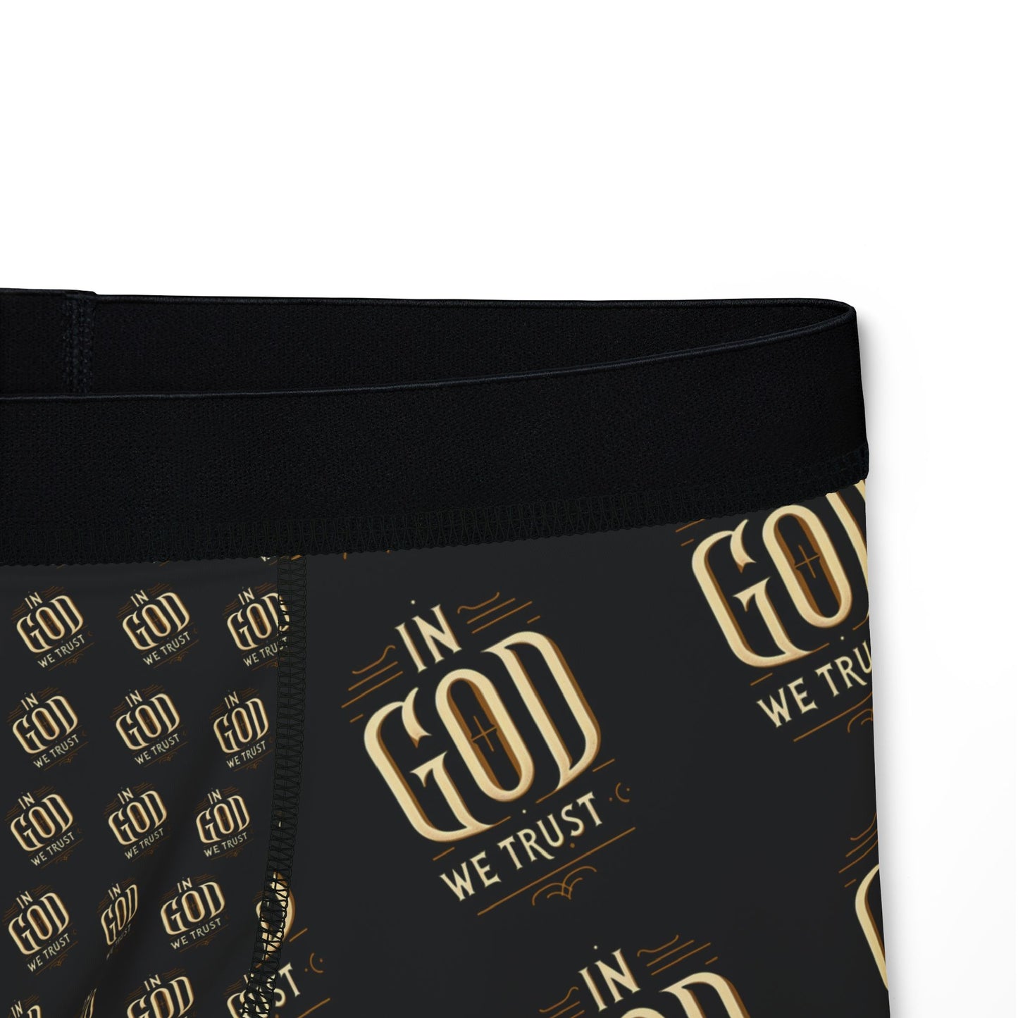 Stylish Men's Boxers with 'GOD' Design - Comfortable & Trendy Underwear