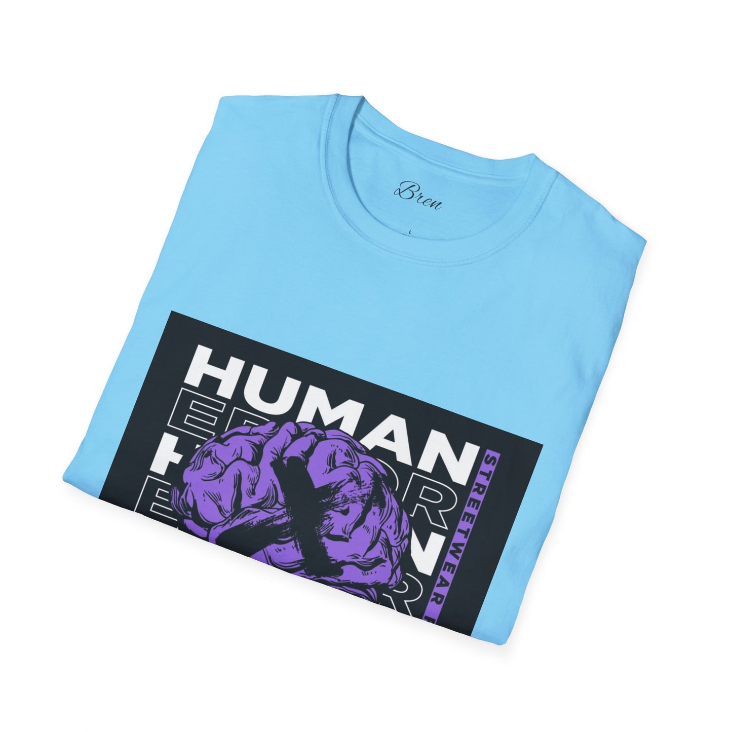 Unisex Human Error Graphic T-Shirt - Purple Design