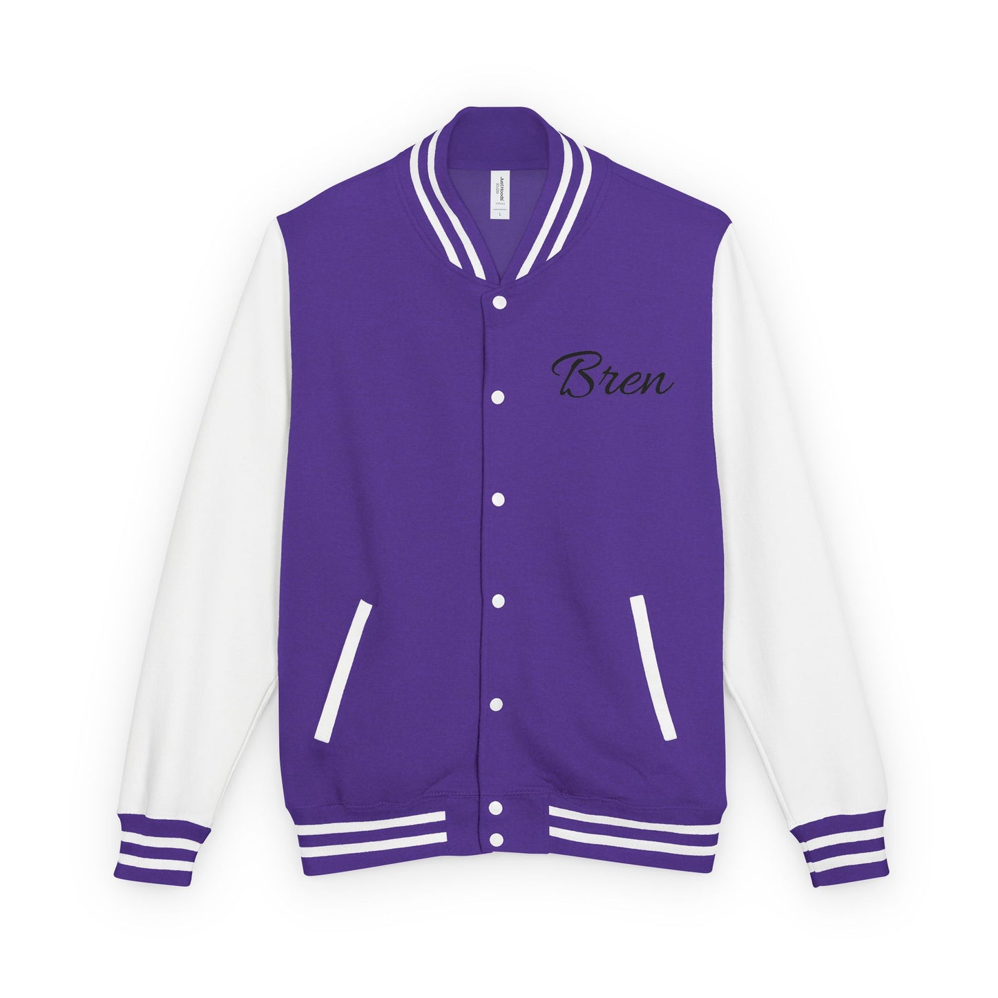 Unisex Heavyweight Letterman Jacket - Stay Strong, Never Give Up