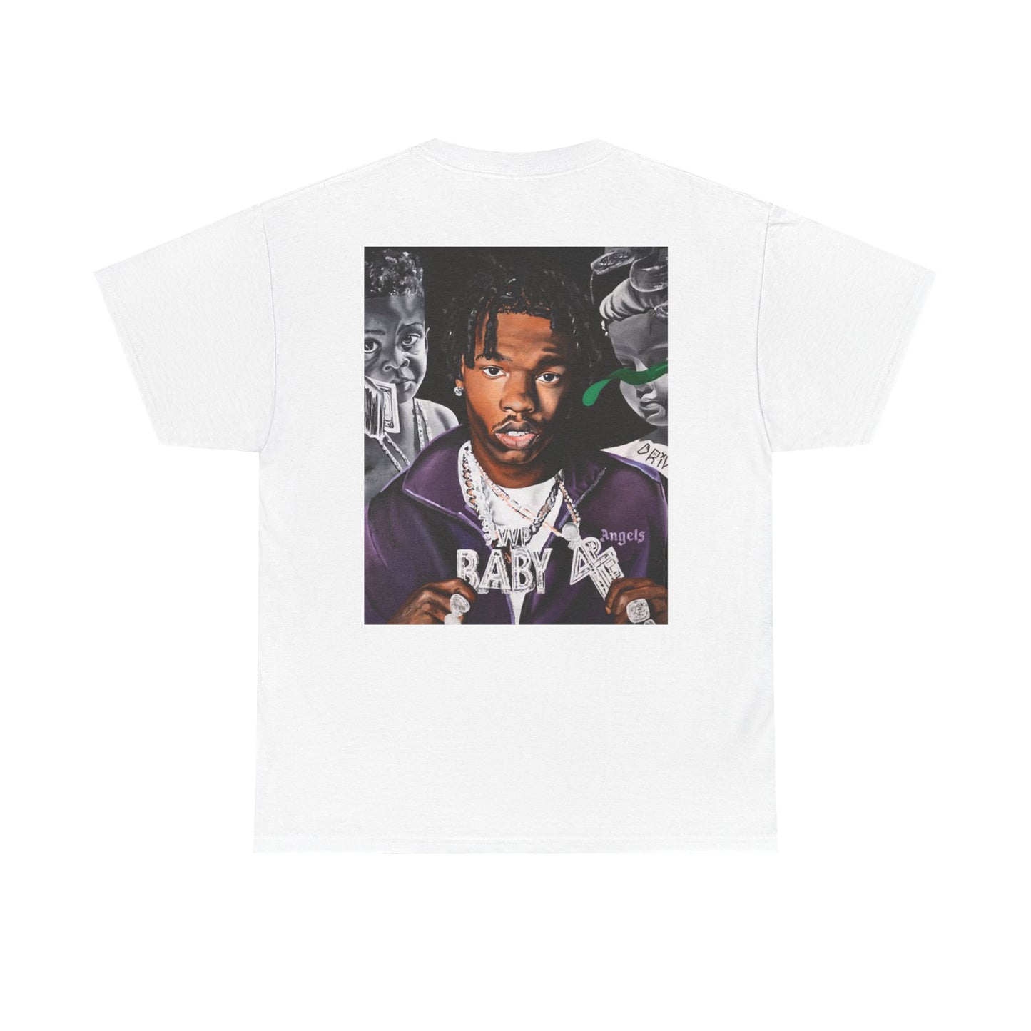 Unisex Heavy Cotton Tee - Cool Streetwear Graphic Tee featuring Lil Baby