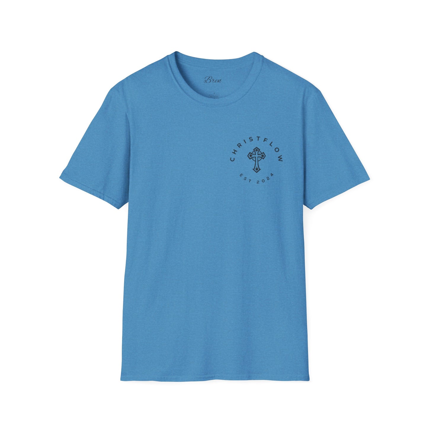 Unisex Softstyle T-Shirt with Cross Design - Faith-Inspired Apparel